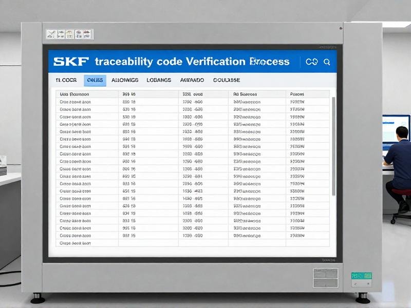 SKF traceability code verification process