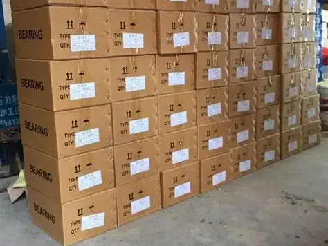 Packaged bearings ready for export dispatch