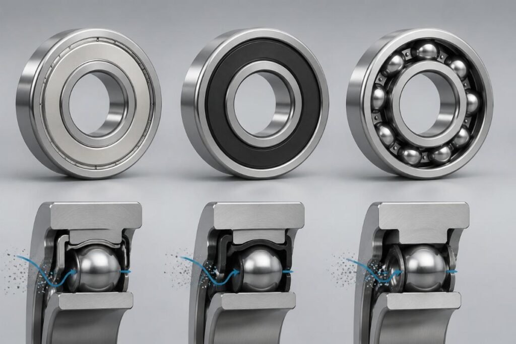 How to Choose Bearing Seals: ZZ vs 2RS vs Open Types for Industrial Applications from China Suppliers